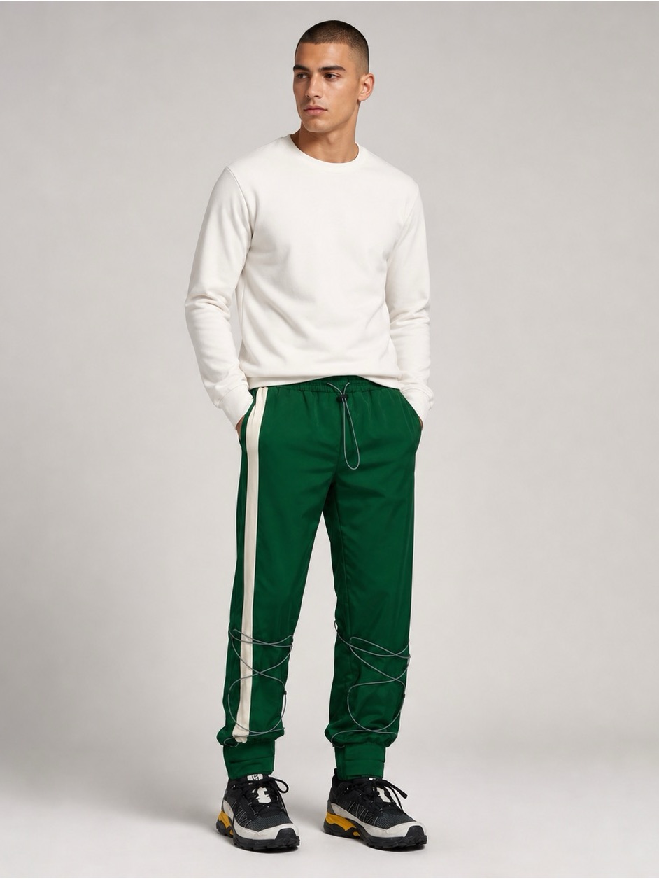 Ader Error Green Inter Track Pants